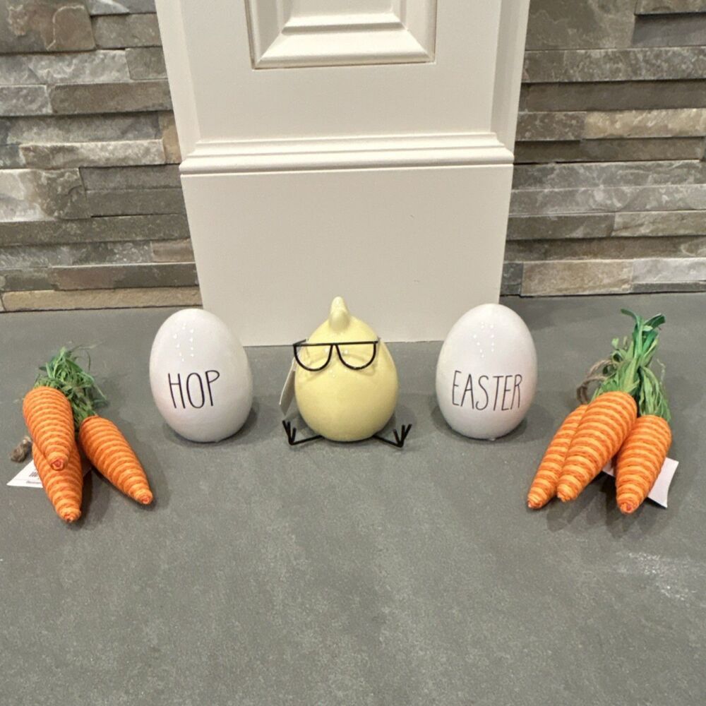 Hobby Lobby Easter Decorative Eggs Chick and Artificial Carrots Set